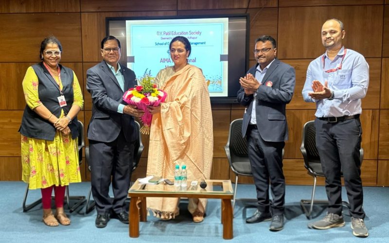 डी. वाय. पाटील स्कूल ऑफ इंजिनिअरिंग अँड मॅनेजमेंटमध्ये‘एआयएमए’ स्टुडंट चॅप्टरचा शुभारंभ